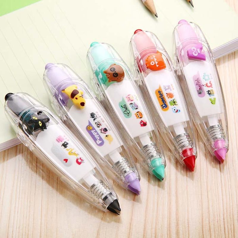 Kawaii Animals Cat Dog Owl Press Type Decorative Correction Tape Diary Stationery School Supply